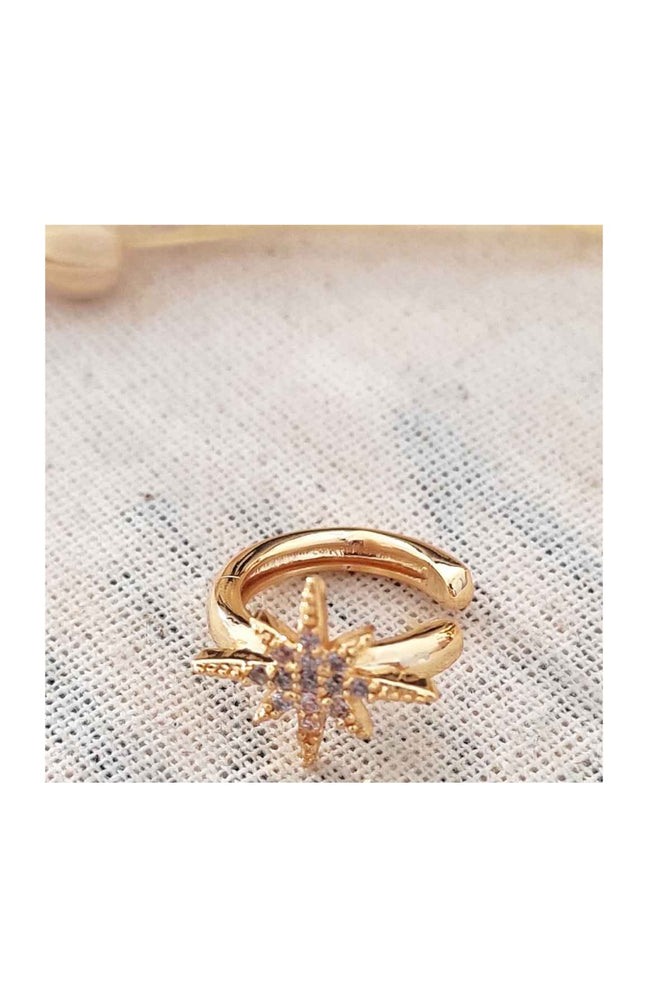Earcuff étoile - Laiton plaqué or