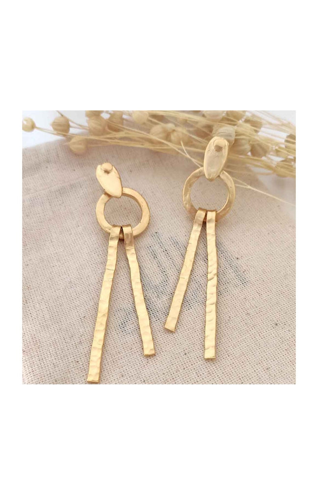 Boucles d'oreilles - Laiton plaqué or