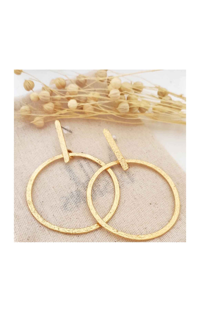 Boucles d'oreilles - Laiton plaqué or