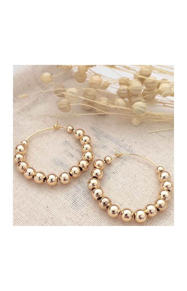 Boucles d'oreilles - Laiton plaqué or