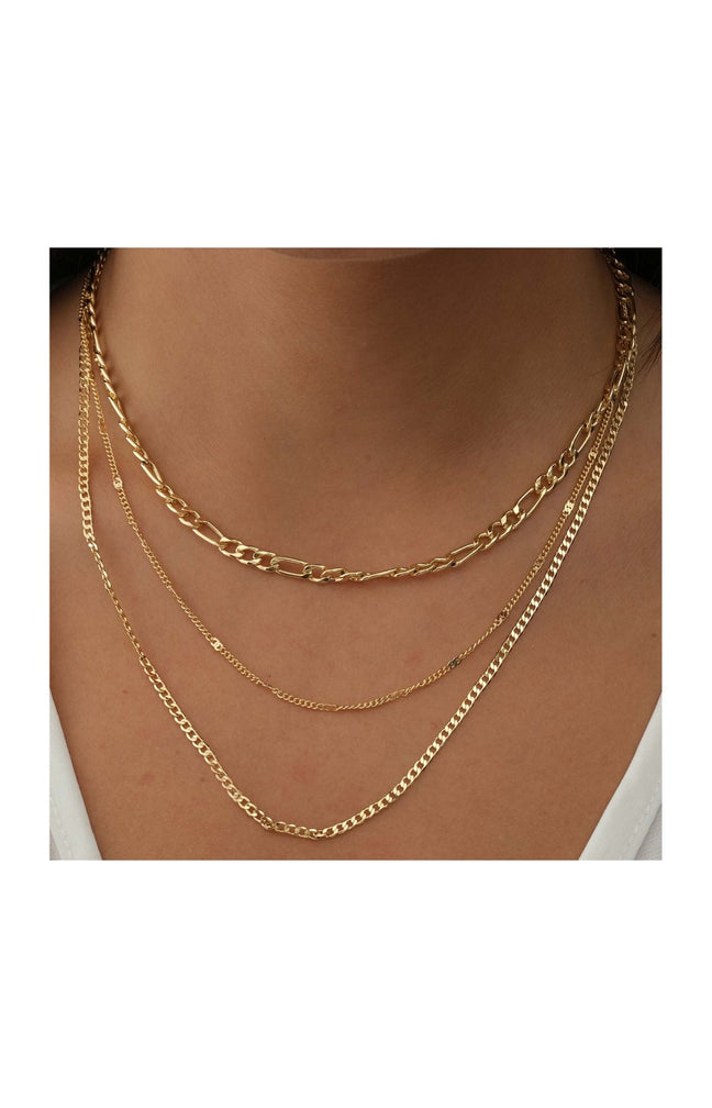 Collier triple - Laiton plaqué or