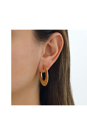 Demi créoles - Laiton plaqué or