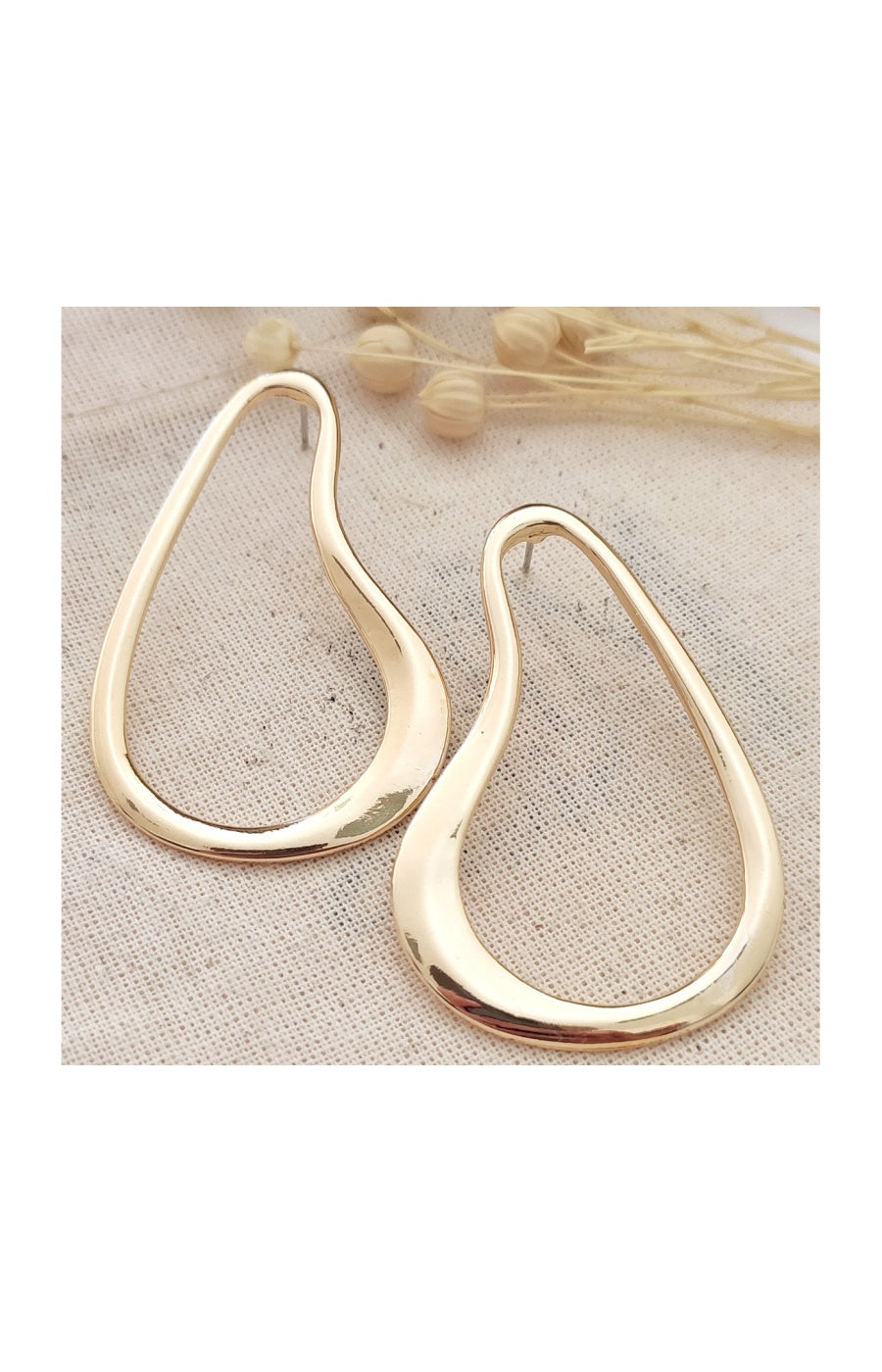 Boucles d'oreilles - Laiton plaqué or