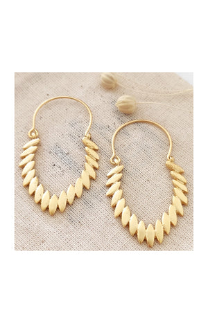 Boucles d'oreilles - Laiton plaqué or