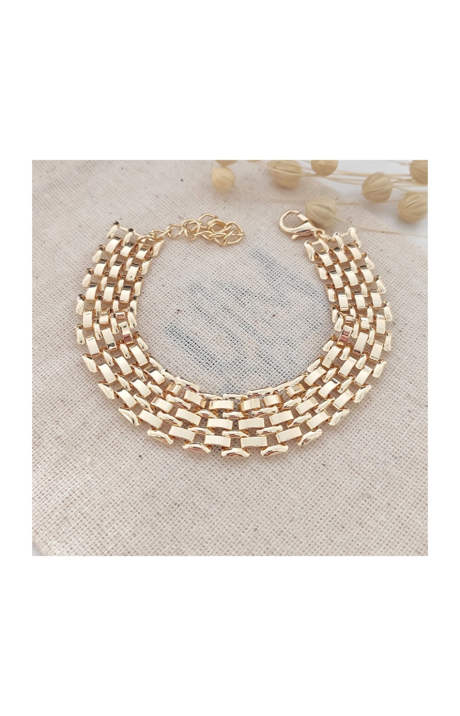 Bracelet - Laiton plaqué or
