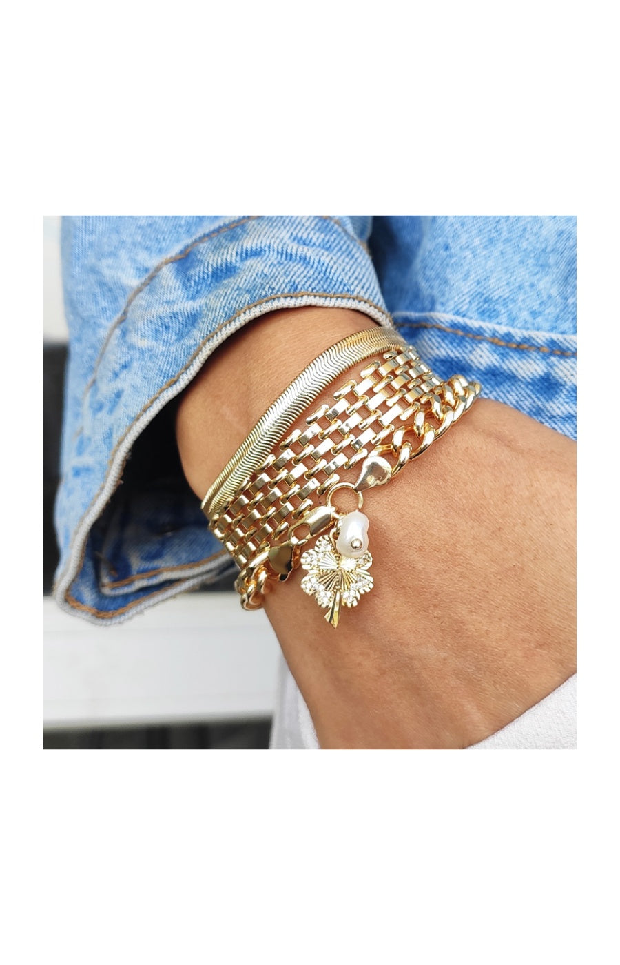 Bracelet - Laiton plaqué or