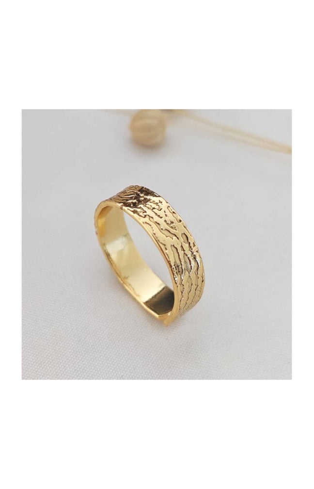 Bague ajustable - Laiton plaqué or