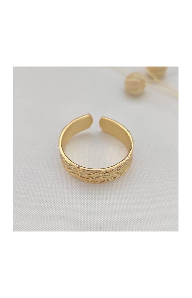 Bague ajustable - Laiton plaqué or