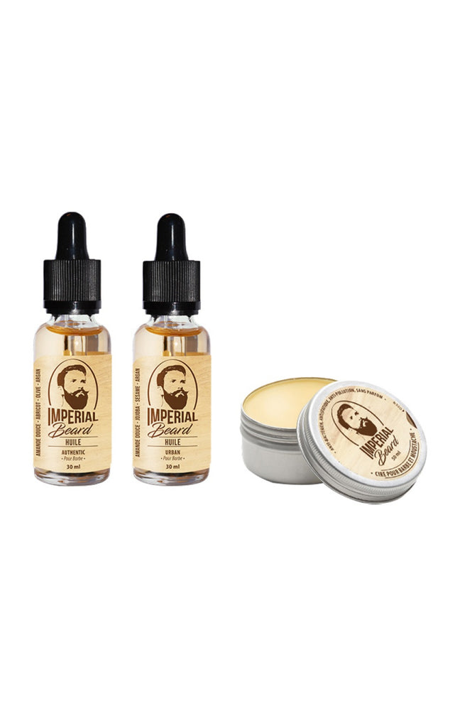 Kit hydratation & protection - Barbe & moustache - 3 soins