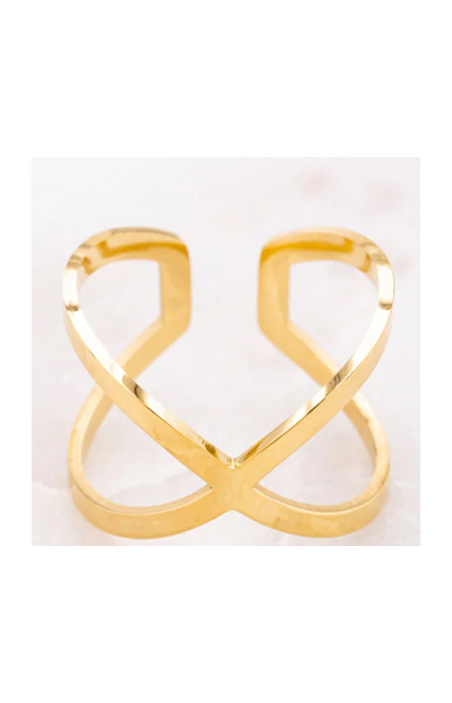 Bague ajustable - Acier inoxydable doré