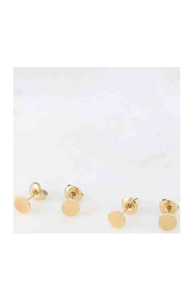 Lot de 2 paires d'oreilles - Acier inoxydable doré