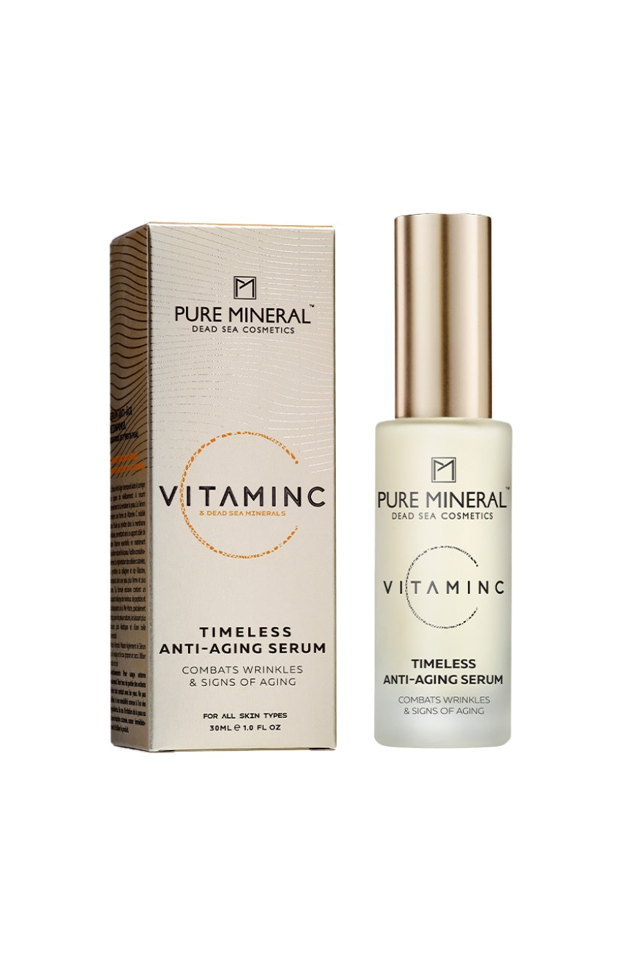 Sérum anti-âge intemporel - Vitamine C & minéraux de la mer Morte - Visage - 30 ml