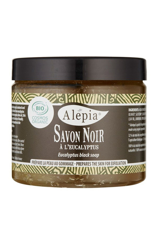 Savon noir hydratant & exfoliant bio - Eucalyptus - Corps - 200 ml