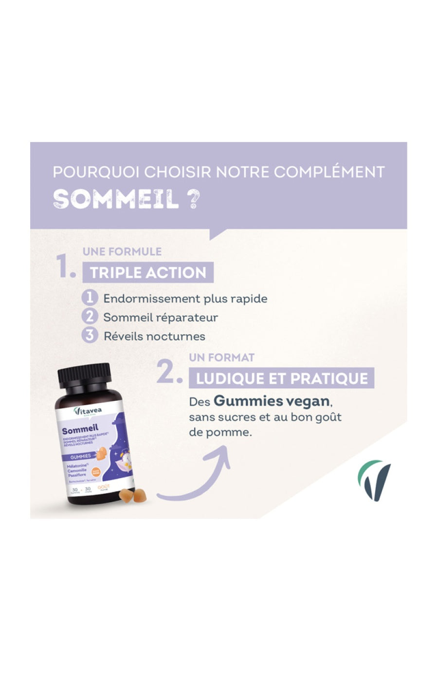 Gummies sommeil - Pomme - 1 mois