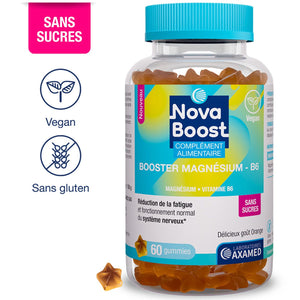 Gummies booster magnésium B6 - Orange - 1 mois