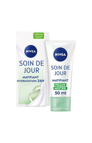 Crème matifiant & hydratant 24h SPF 15 - Aloe Vera - Jour - Peaux mixtes