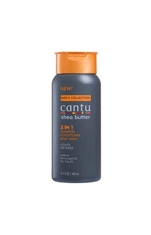 Shampoing douche 3-en-1 revitalisant & hydratant - Cheveux ondulé, bouclés & épais - Beurre de karité - Homme