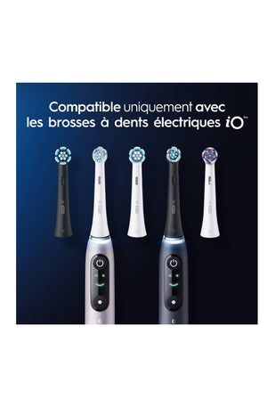 Lot de 6 brossettes de rechange - iO Ultimate Clean - Noir