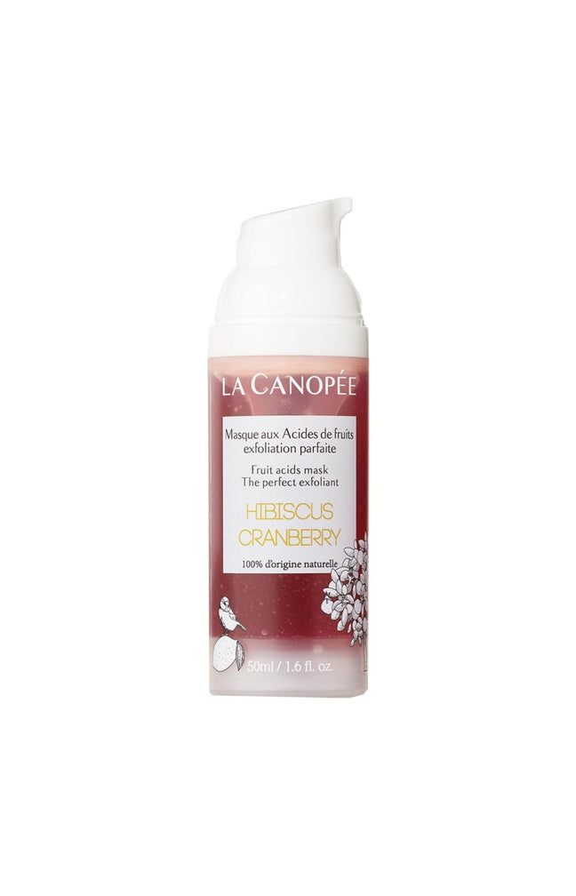 Masque exfoliant - Hibiscus, cranberry & glycérine - Visage