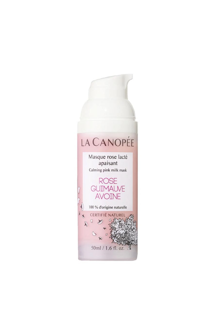 Masque rose lacté apaisant - Rose, guimauve & avoine - Peaux sèches & sensibles