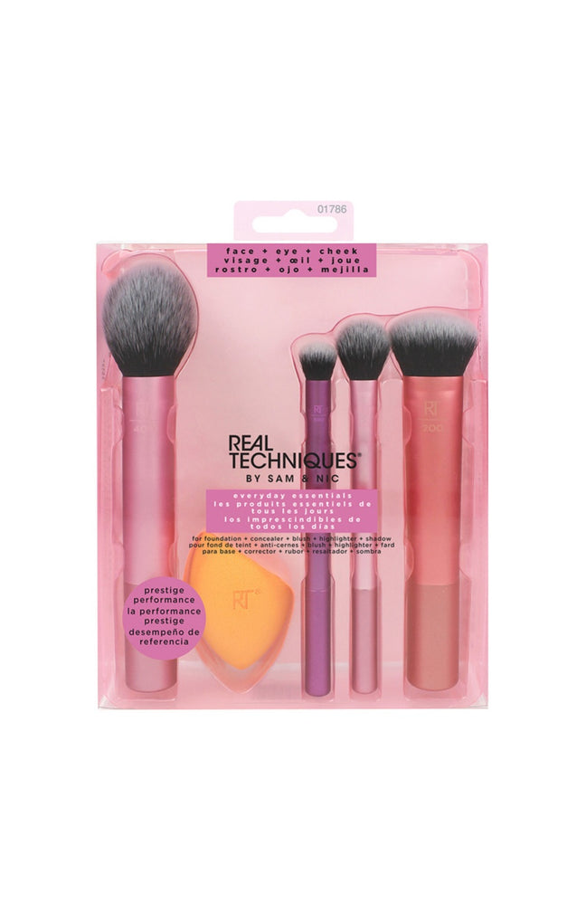 Set de 4 pinceaux & éponge - Teint & yeux