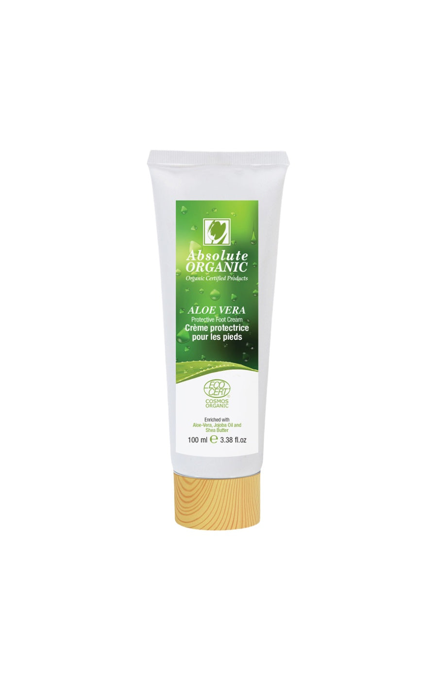 Crème hydratante bio - Aloe vera - Pieds - 100 ml