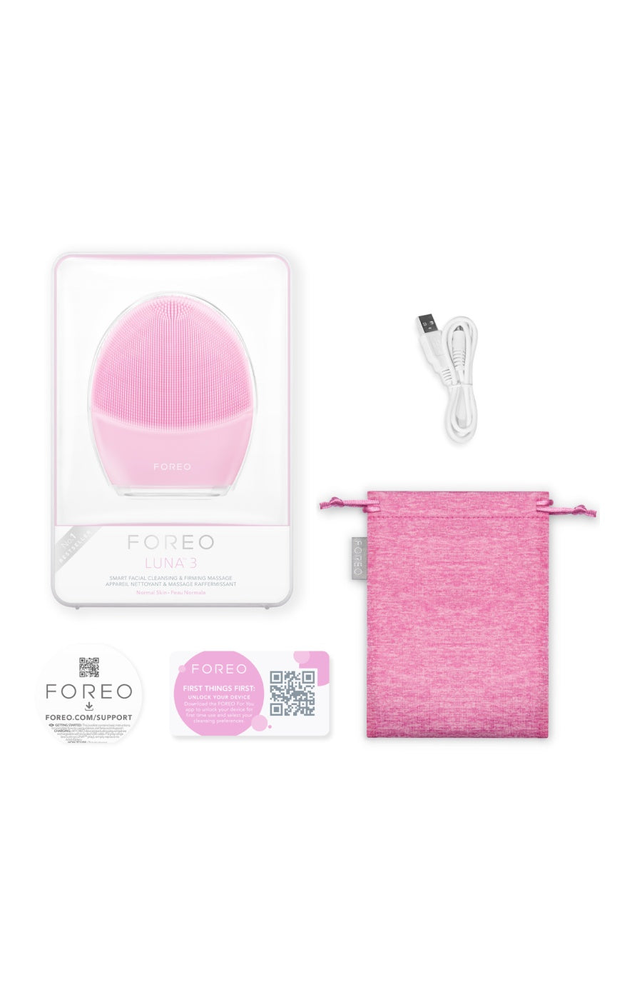 LUNA™ 3 - Appareil T-Sonic nettoyant - Visage - Rose