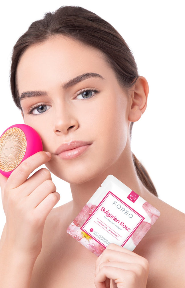 Masques actifs régénérants UFO™ - Huile de rose - Peaux sèches - 6 unités