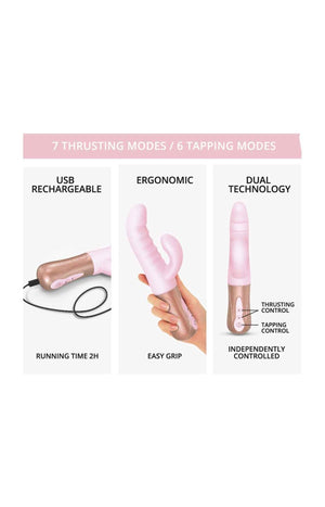Vibromasseur - Sassy Bunny - Baby Pink