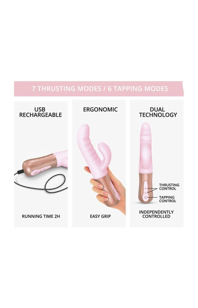 Vibromasseur - Sassy Bunny - Baby Pink