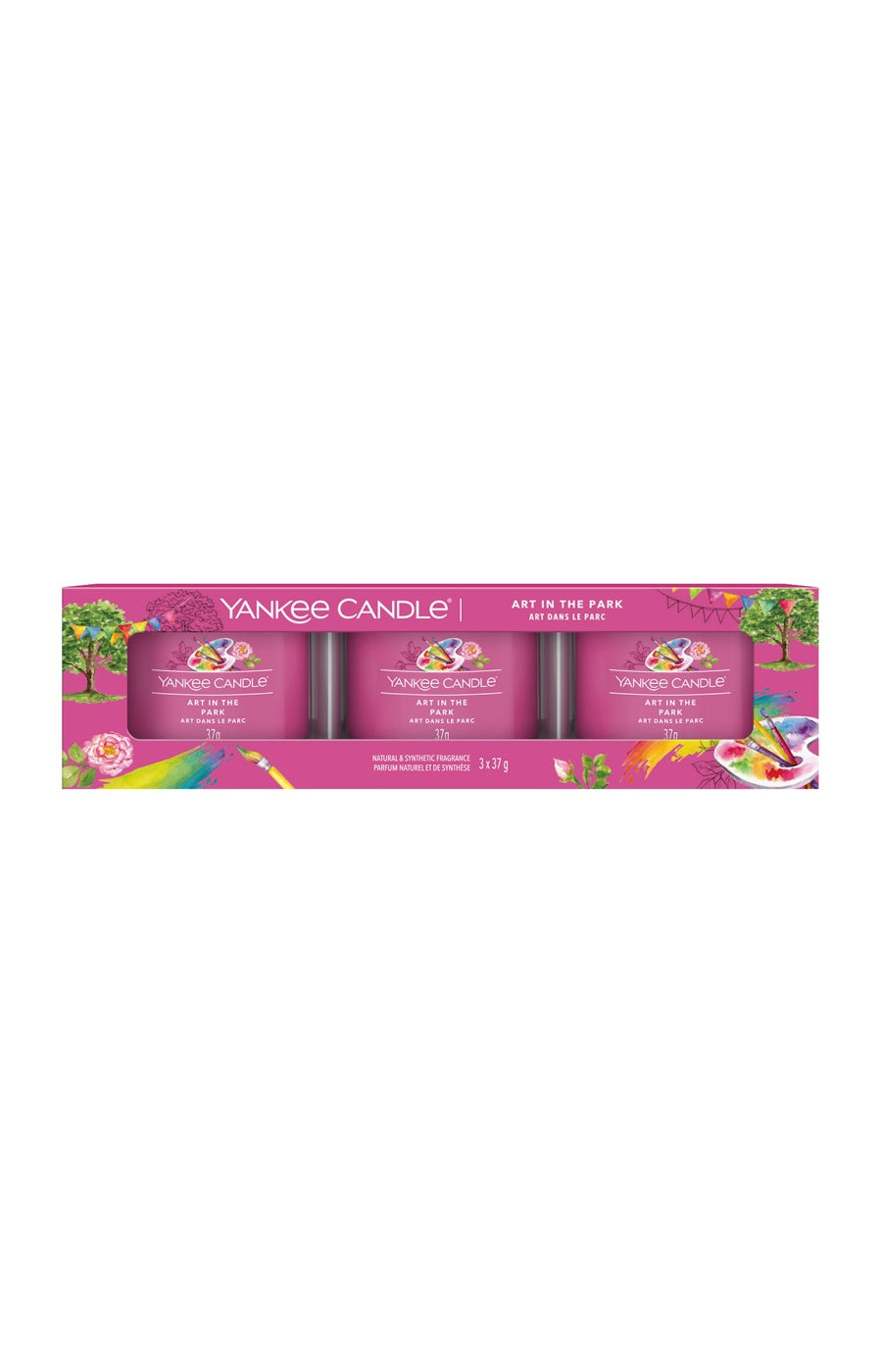 Coffret bougies votives - Art dans le parc - 3 x 37 g
