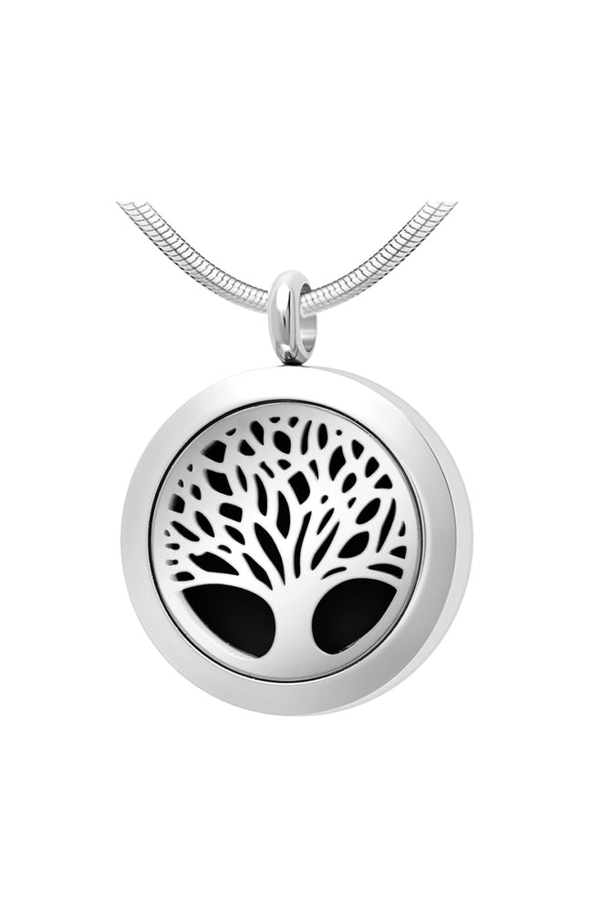 Collier arbre de vie - Acier inoxydable - Argenté