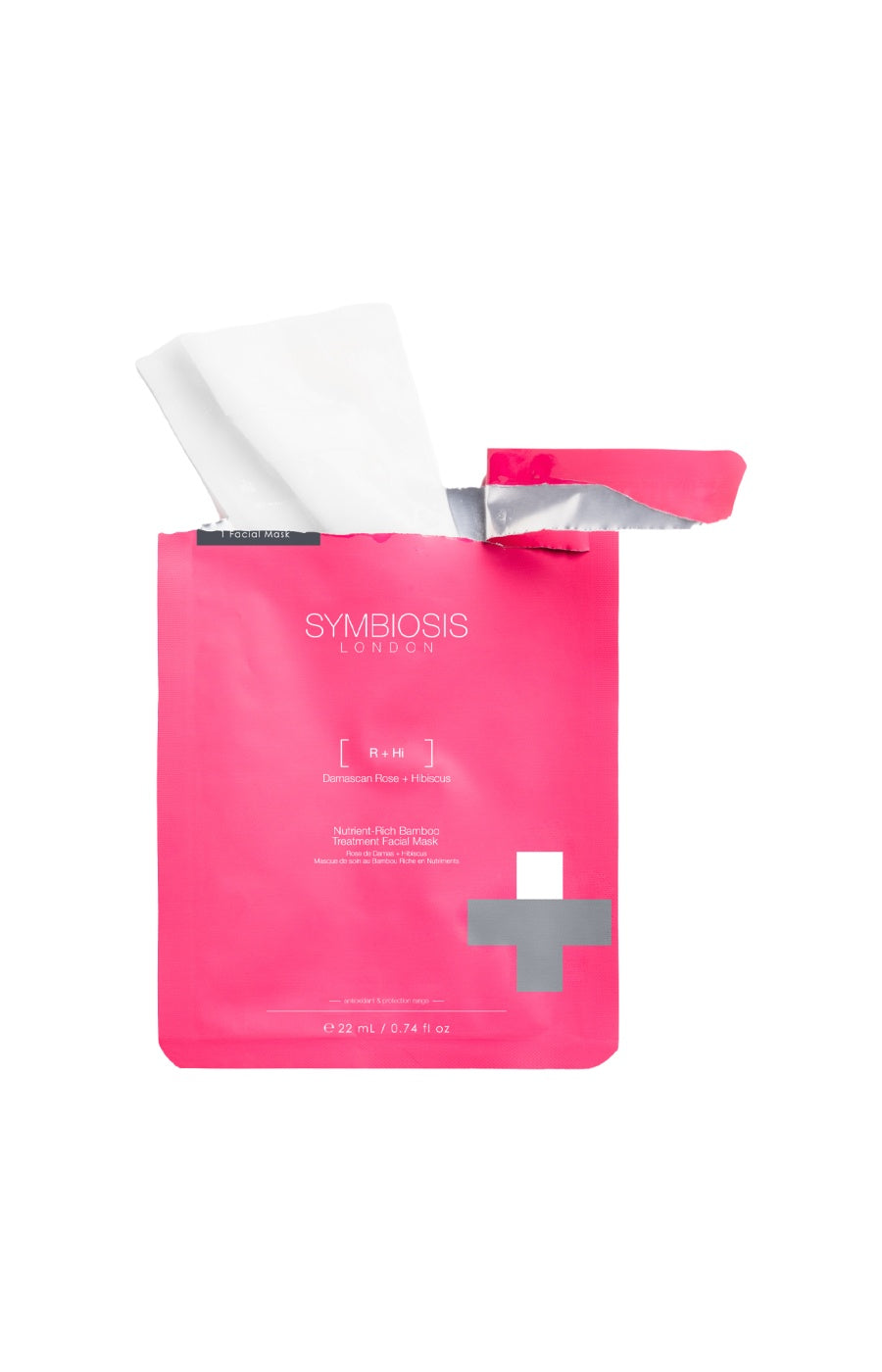 Masques en tissu apaisants - Bambou, rose de Damas & hibiscus - Visage - 5 unités