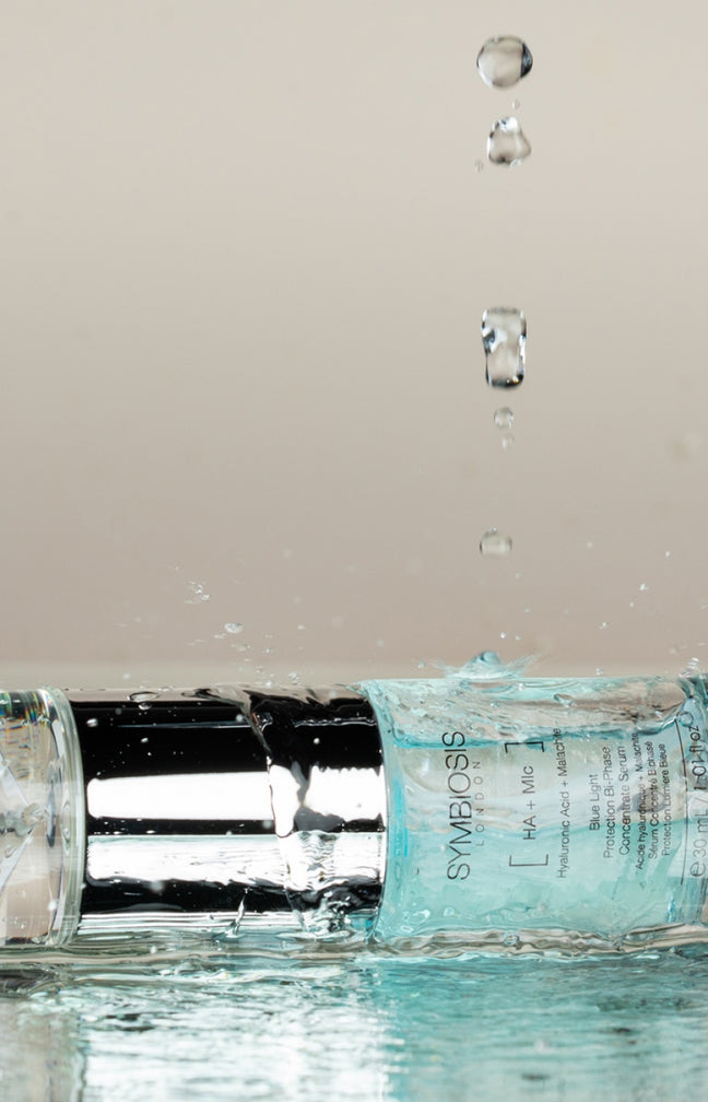 Sérum concentré anti-lumière bleue - Acide hyaluronique & malachite - Visage - 30 ml