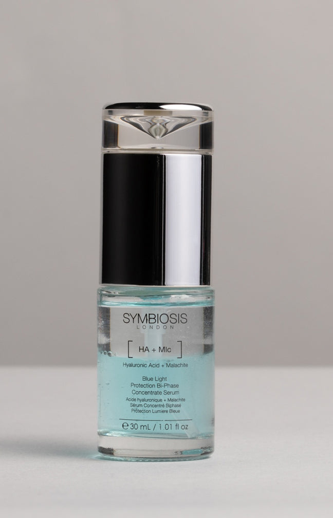 Sérum concentré anti-lumière bleue - Acide hyaluronique & malachite - Visage - 30 ml