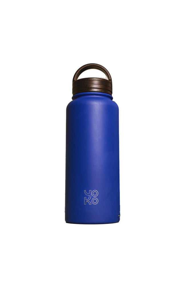 Bouteille isotherme avec poignée - Bleu nuit - 1 L