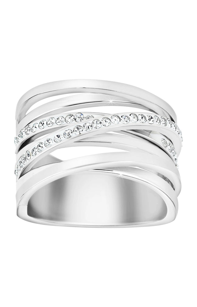 Bague - Acier inoxydable & cristaux