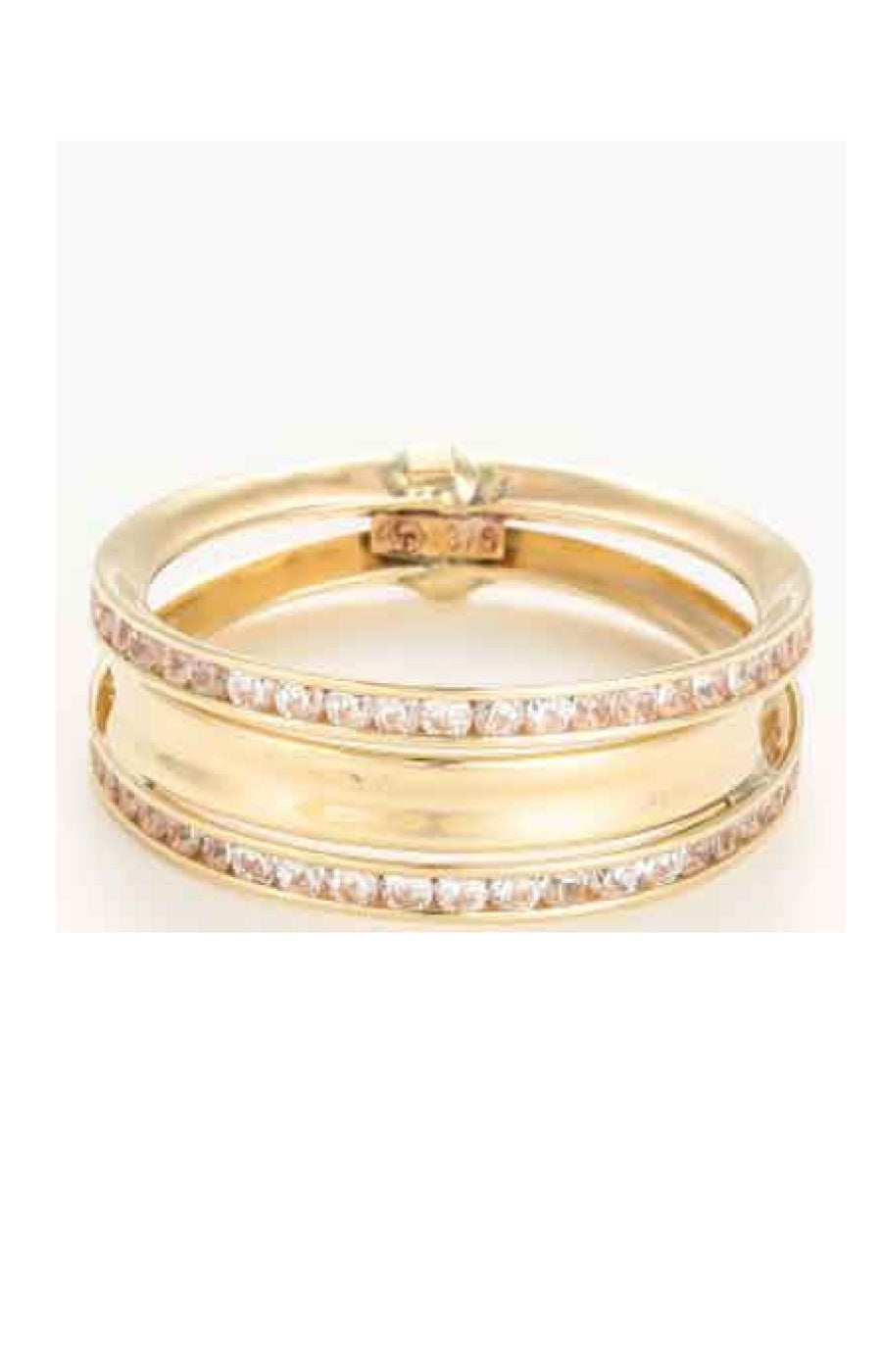 Bague Blanca - Or jaune 375/1000 & zirconium