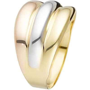 Bague Trianon - Or jaune, or rose & or blanc 375/1000