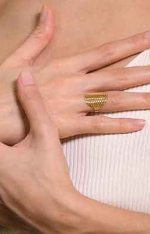 Bague Armadillo - Or jaune 375/1000