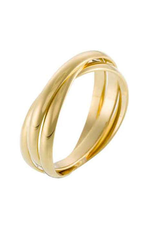 Bague Saturna - Or jaune 375/1000