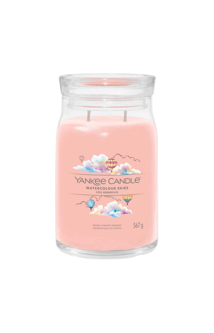 Bougie jarre - Ciels aquarelles - Grand modèle - 567 g