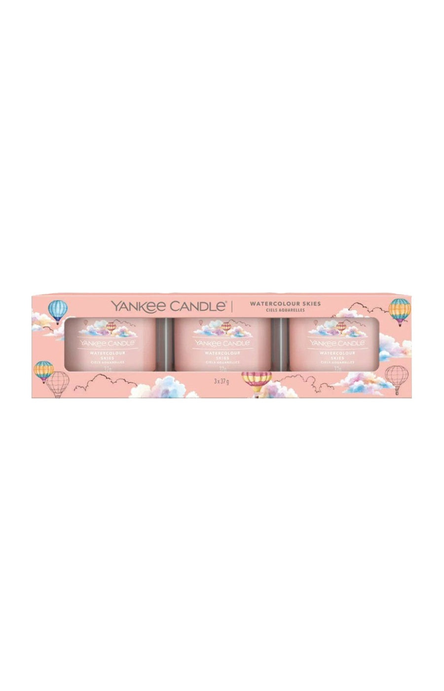 Coffret bougies votives - Ciels aquarelles - 3 x 37 g