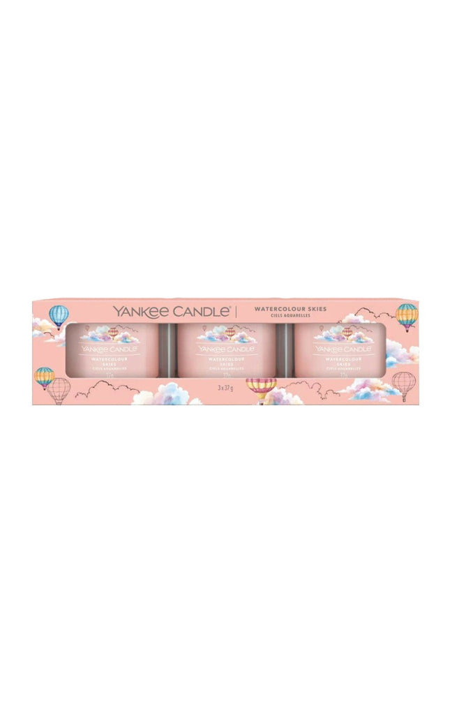 Coffret bougies votives - Ciels aquarelles - 3 x 37 g