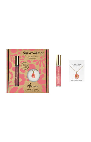 Coffret parfum & collier qwartz - Amour