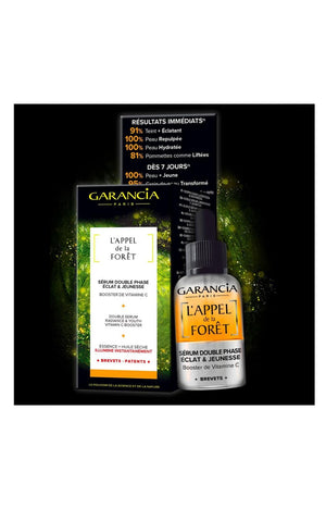 Sérum double phase éclat & jeunesse - Vitamine C - L'Appel à la Forêt - Peaux matures - 30 ml