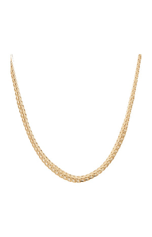 Collier Nathalia maille ovale - Or jaune 375/1000
