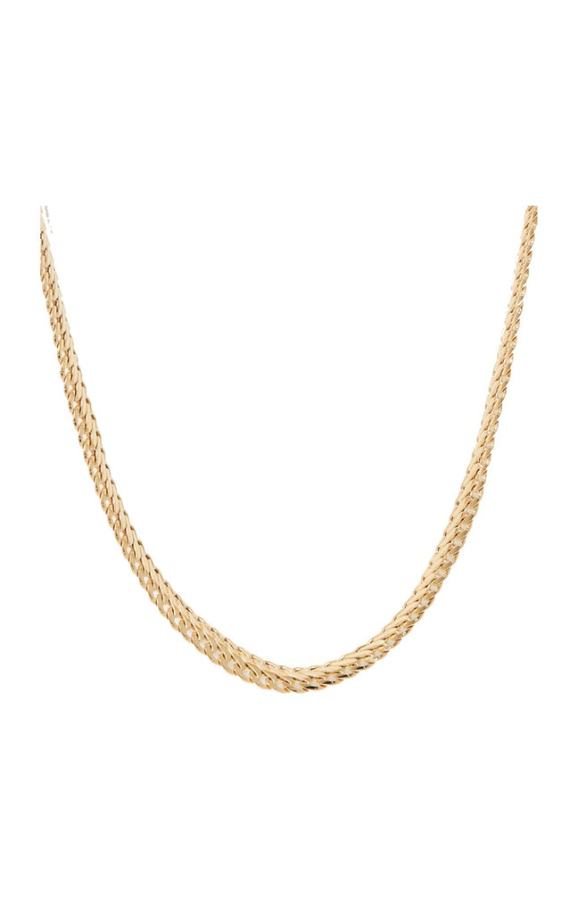 Collier Nathalia maille ovale - Or jaune 375/1000