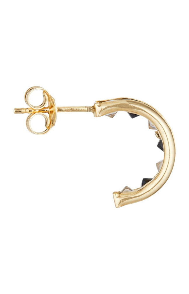 Boucles d'oreilles Bluarc - Or jaune 375/1000, saphirs & zirconiums