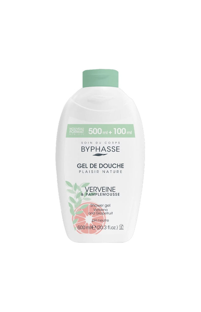 Gel douche - Verveine & pamplemousse - Plaisir Nature - 600 ml